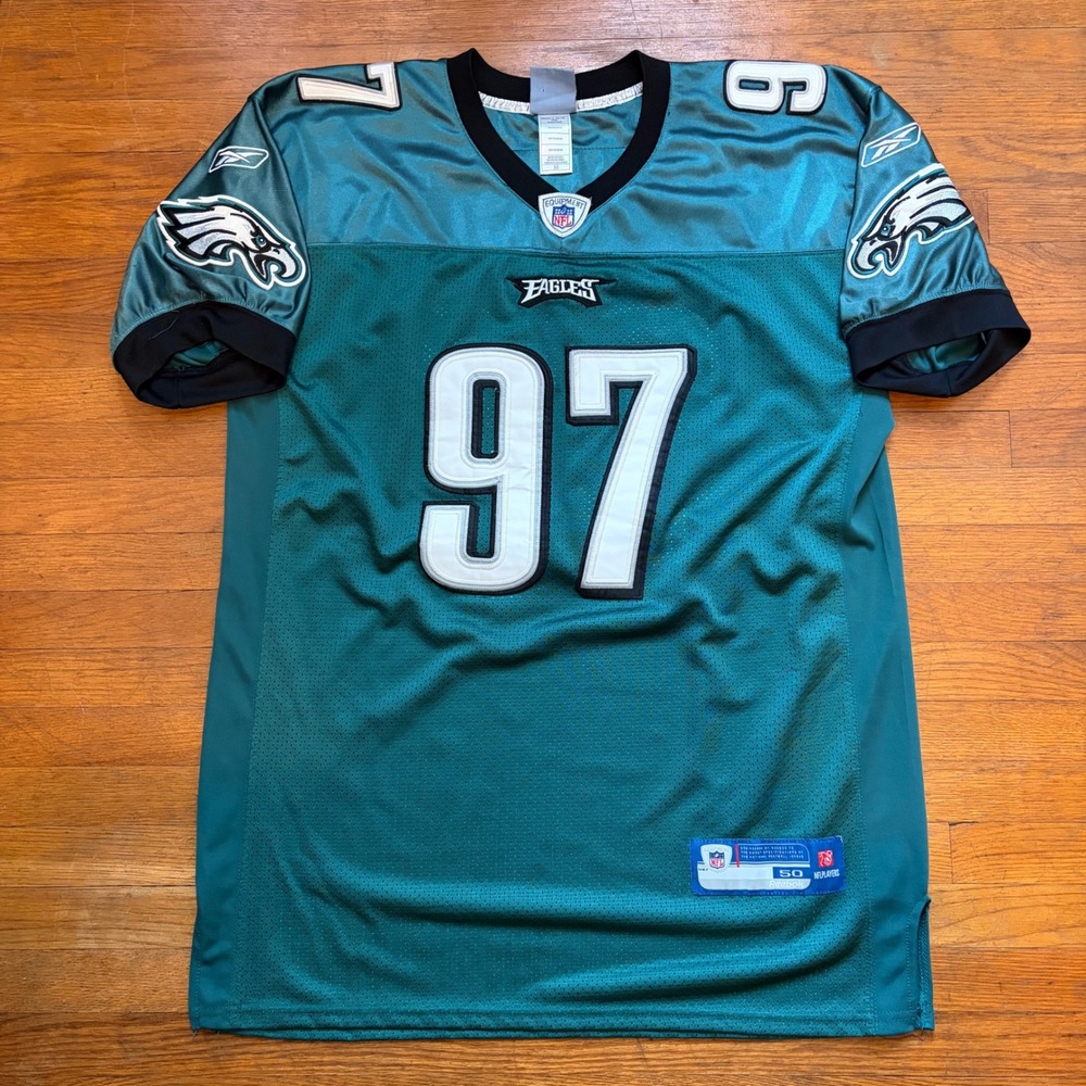 Reebok Onfield NFL Philadelphia Eagles Cullen Jenkins 97 Jersey Men Size 50